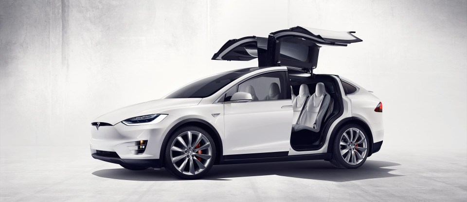  Tesla Model X is a high performance electric car