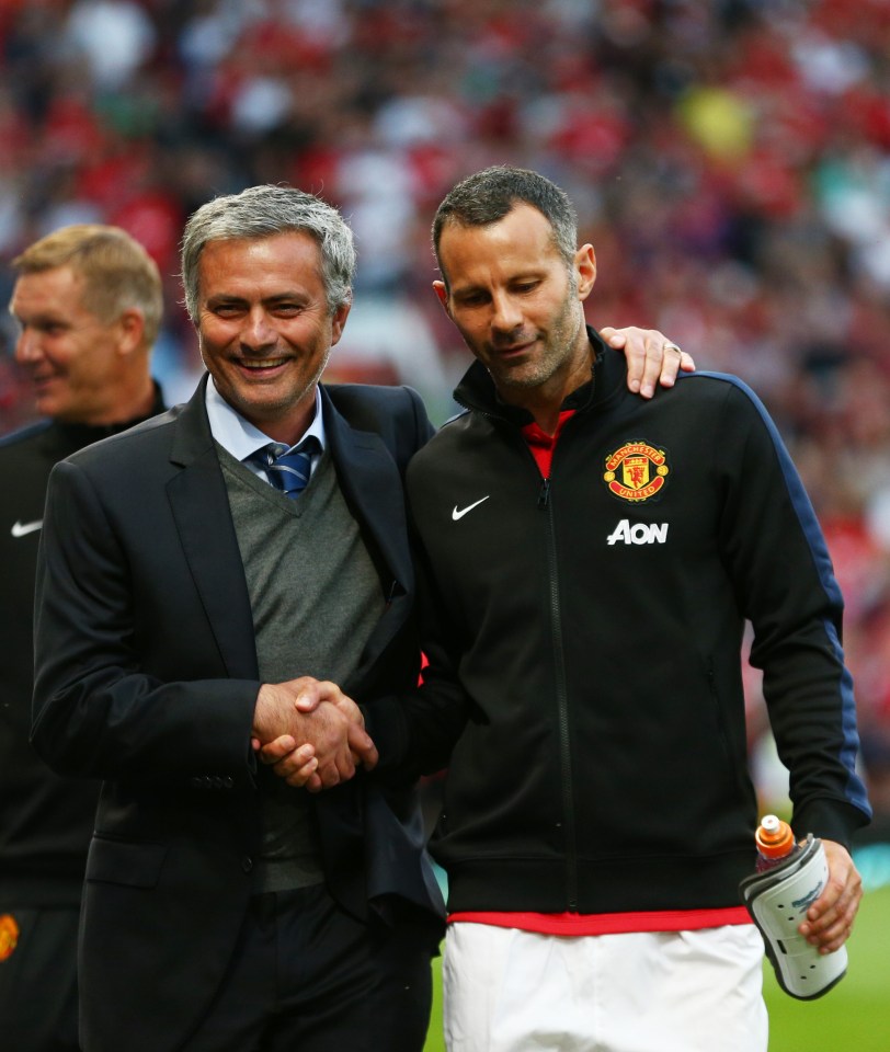  Ryan Giggs welcomed Jose Mourinho to the Old Trafford hotseat