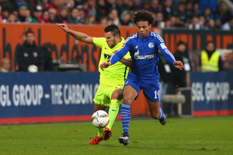  Leroy Sane (right) has been told to make his mind up over a move from Schalke