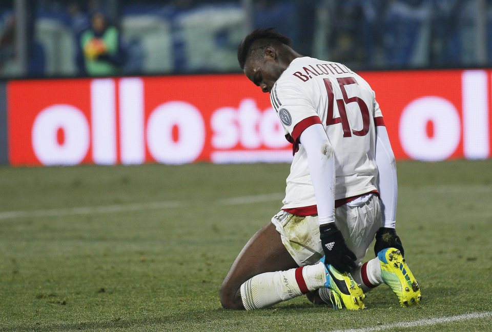  The striker managed just three goals in 23 appearances for the Rossoneri