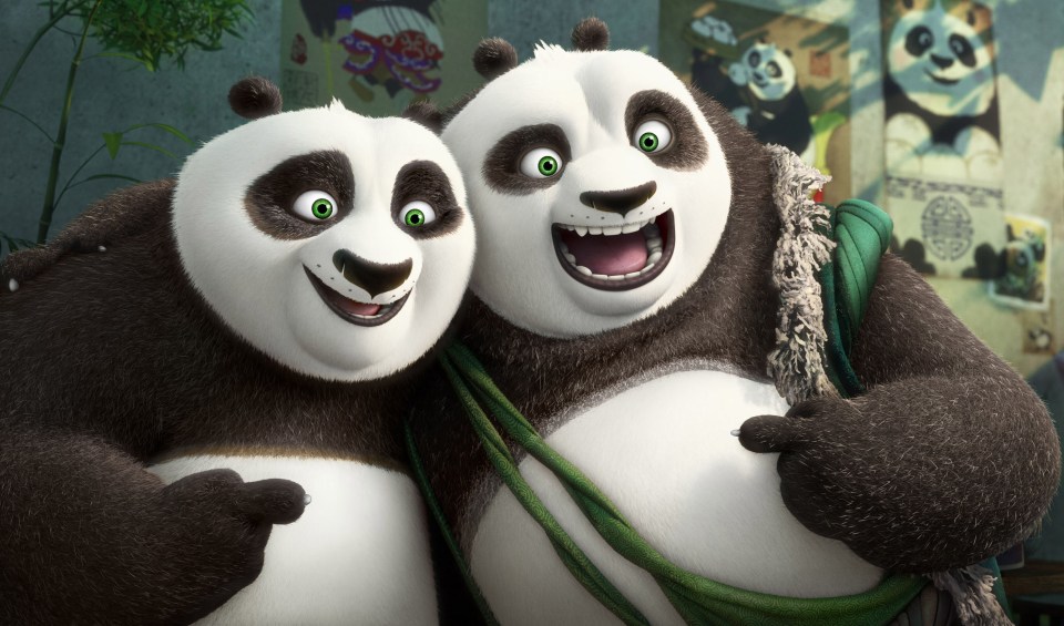  Jack Black and Bryan Cranston are Po and Li in Kung Fu Panda 3