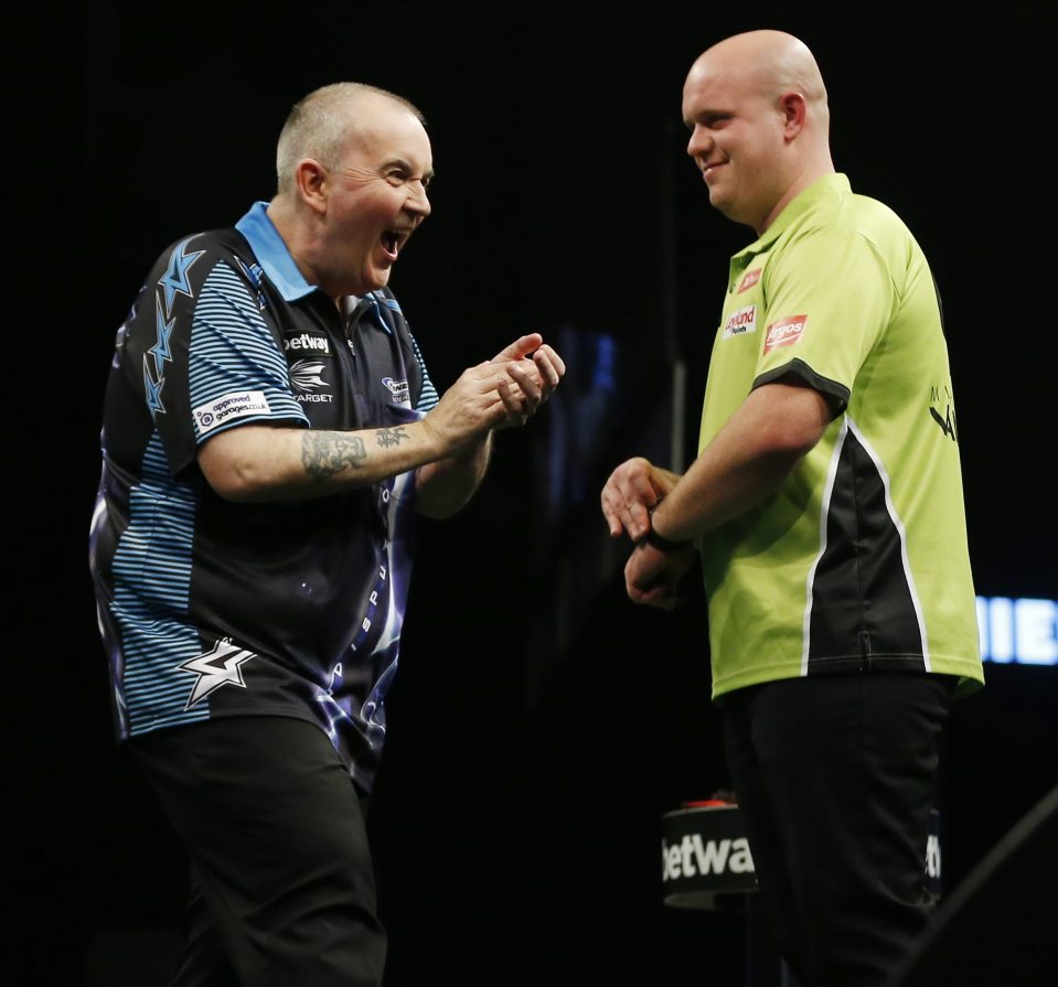  The two biggest names in darts, Phil Taylor (l) and Michael Van Gerwen both moved over from the BDO