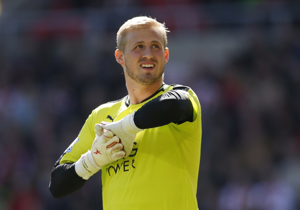  Leicester stopper Kasper Schmeichel has been linked with Nou Camp switch