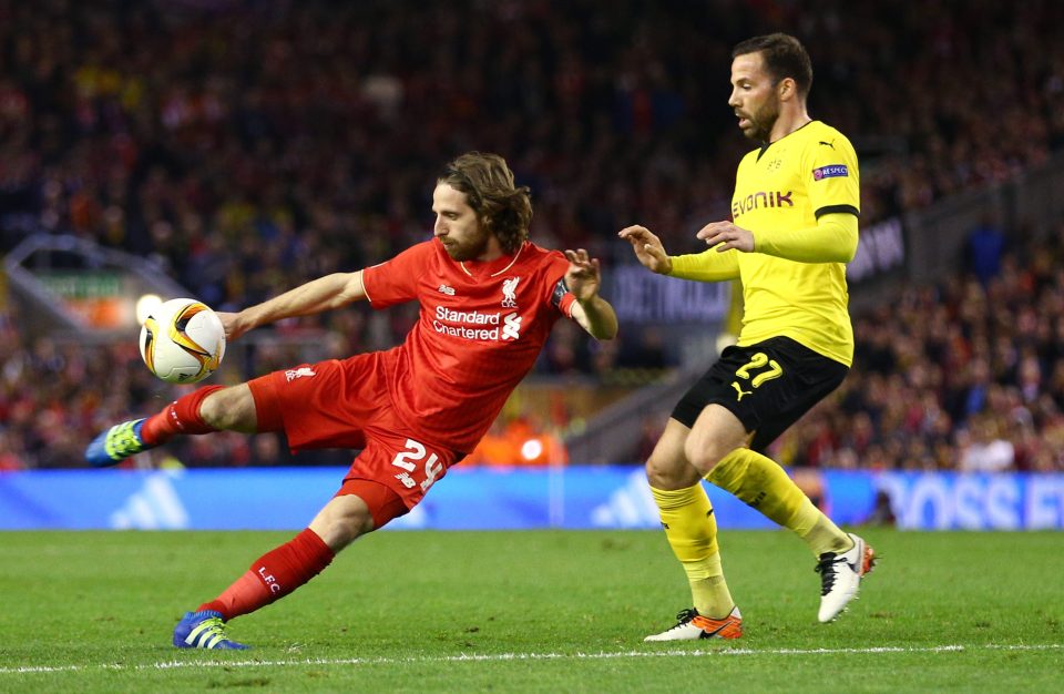  Joe Allen made just eight league appearances for Liverpool last season