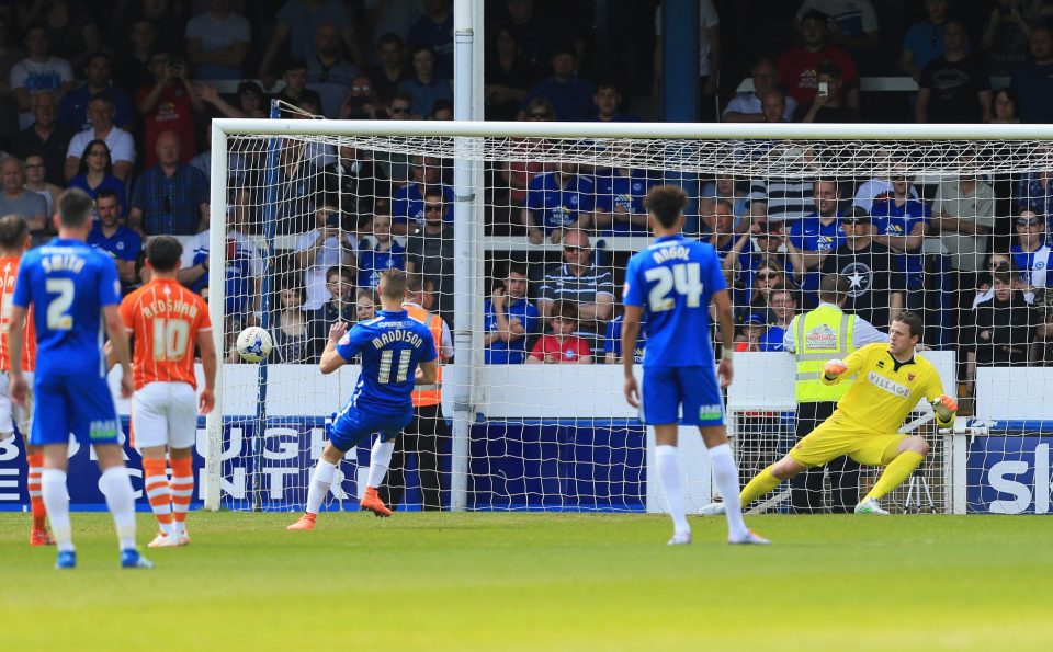 Colin Doyle played well despite Blackpools relegation