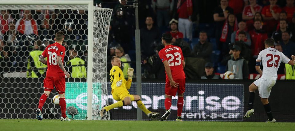 When Coke struck the third Sevilla goal that spelt the end of any hopes Liverpool had of snatching a draw