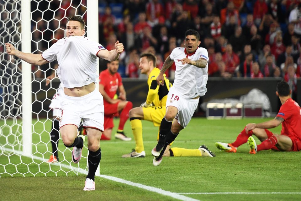 Kevin Gameiro struck just 18 seconds into the second half to equalise for Sevilla and from that moment Liverpool lost their way