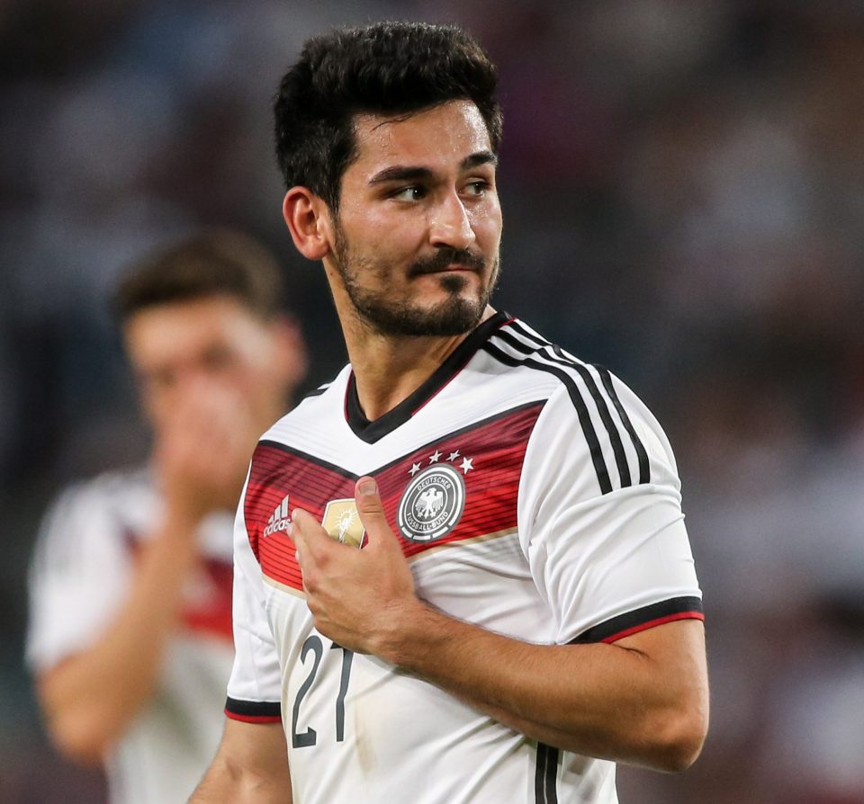  Midfielder Ilkay Gundogan took part in Germany's 2014 World Cup triumph