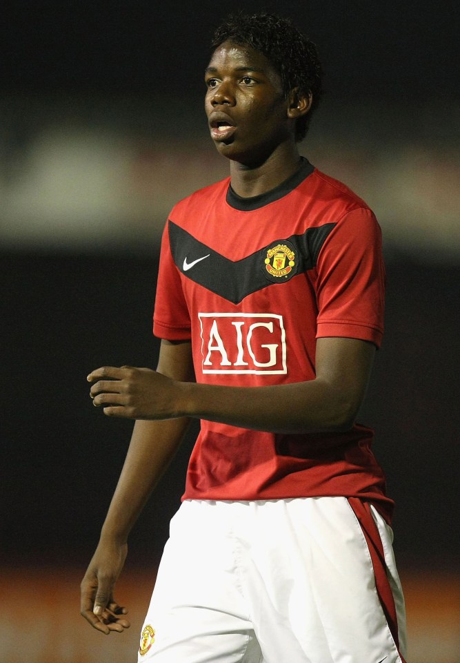  Pogba features for United in a FA Youth Cup clash in 2009