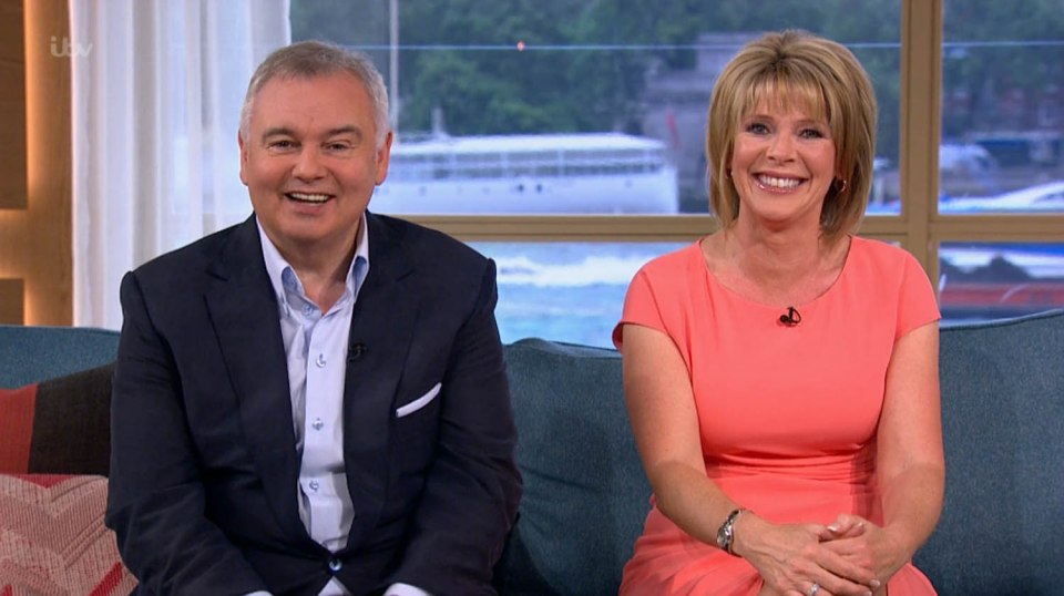  With wife Ruth Langsford - who doesn't want him flashing his pants on TV