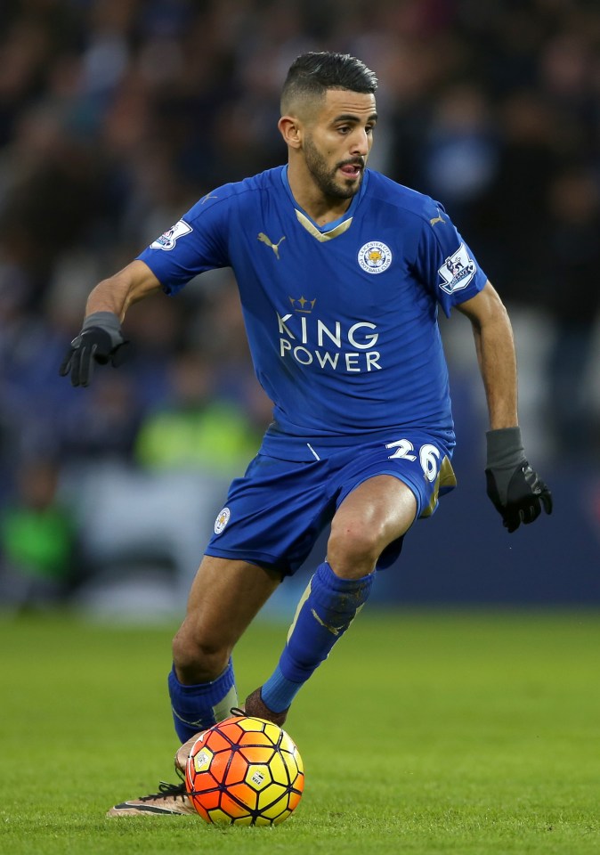  Leicester's Riyad Mahrez is also on Guardiola's summer wishlist