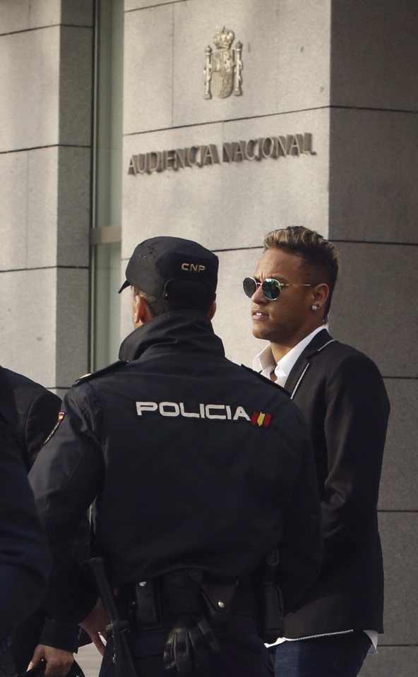 Neymar attended court in February to answer questions over the fraud and corruption charges