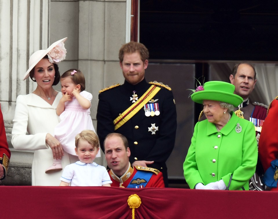  The children were last seen with the Queen during her 90th birthday celebrations in London last month