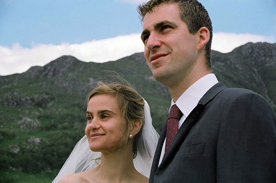  Brendan and Jo Cox pictured on their wedding day