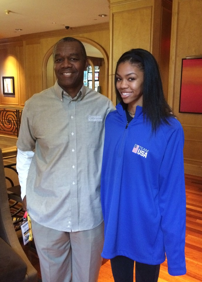  Vashti Cunningham with her father, former NFL ace Randall Cunningham