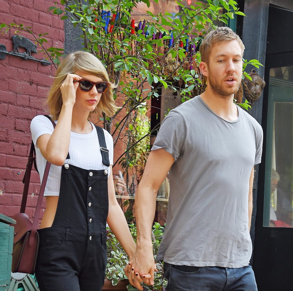 Calvin and Taylor back in May, shortly before they broke up