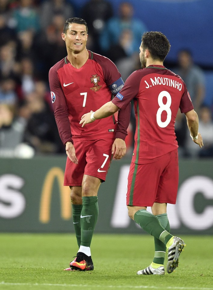  Cristiano Ronaldo and Joao Moutinho both scored in Portugal's penalty shootout