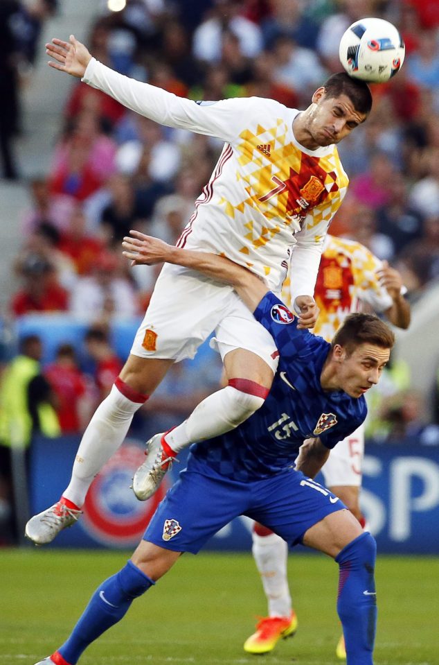  Alvaro Morata takes off in Spain's Euro 2016 showdown with Croatia