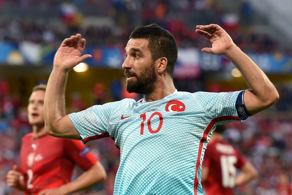  Turkey captain Arda Turan could move to Arsenal for just £23million this summer