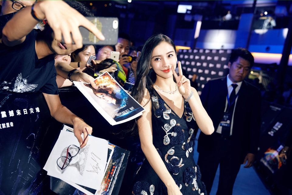  Actress Angelababy attends the premiere of Independence Day: Resurgence on June 22, 2016 in Beijing