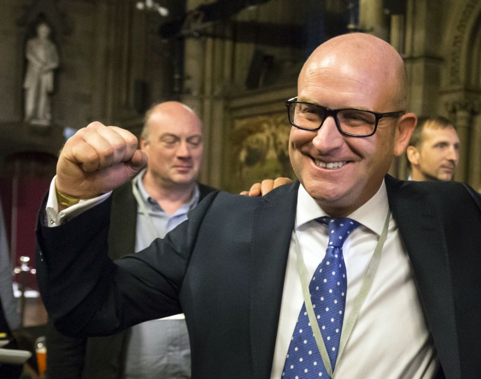  Mr Nuttall, seen celebrating on the night of the EU referendum, was a key figure's in Ukip's campaign for Brexit