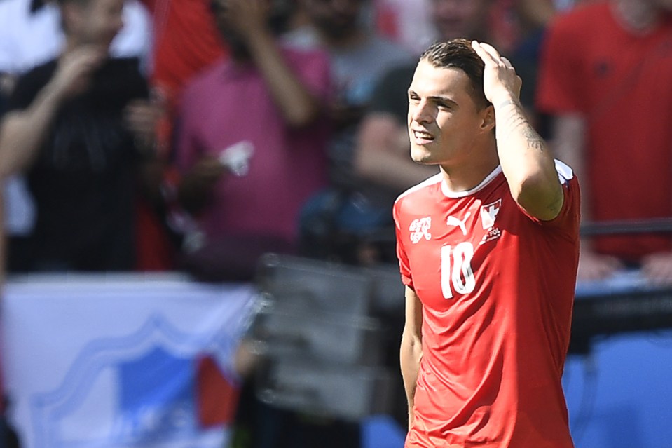  Granit Xhaka signed for Arsenal before Euro 2016 kicked off in a £30m move