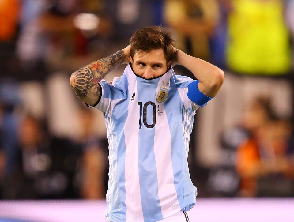  Argentina striker Lionel Messi recently retired from international football