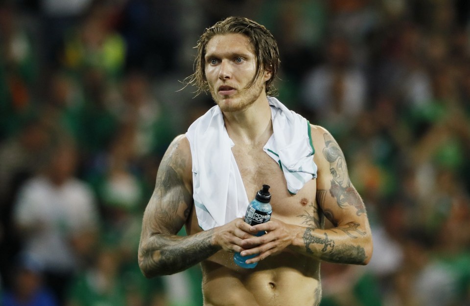 Football Soccer - Italy v Republic of Ireland - EURO 2016 - Group E - Stade Pierre-Mauroy, Lille, France - 22/6/16 Republic of Ireland's Jeff Hendrick celebrates after the match REUTERS/Gonzalo Fuentes Livepic