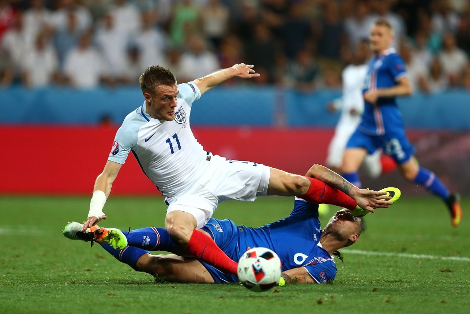  Jamie Vardy was the only England player who was voted for in the UEFA poll