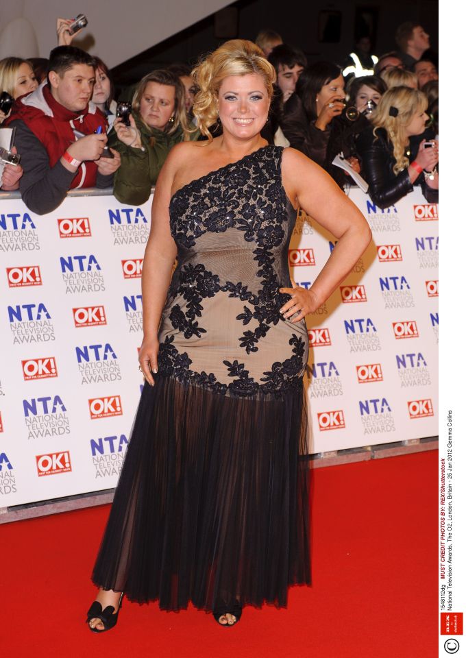  Gemma attended the 2012 National Television Awards straight after suffering a miscarriage