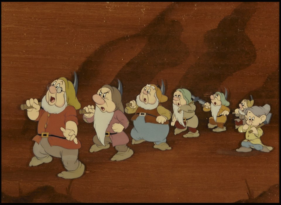  The chosen few ... original dwarfs Doc, Grumpy, Sleepy, Happy, Bashful, Sneezy and Dopey