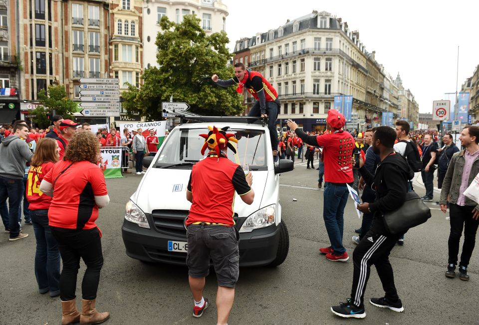  Wales fans will be heavily outnumbered by Belgians as the game is being played just ten miles from the border