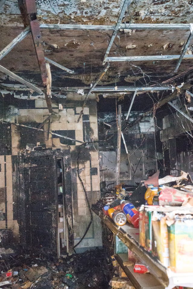  Kashmir Meat & Poultry was left badly damaged by the horrific incident and police are now appealing for help to identify the arsonist