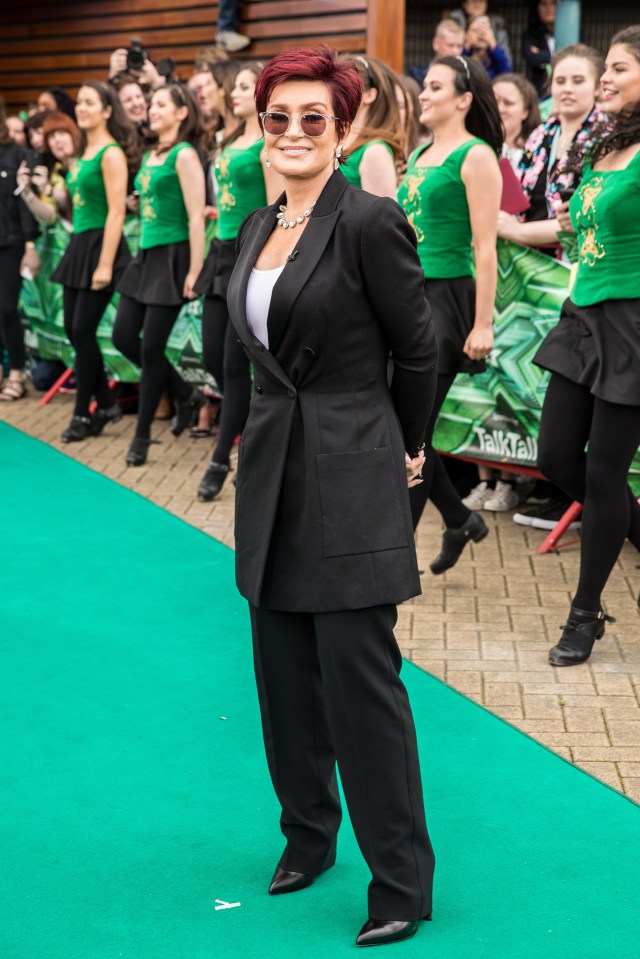  Sharon went for a monochrome look for the Irish auditions