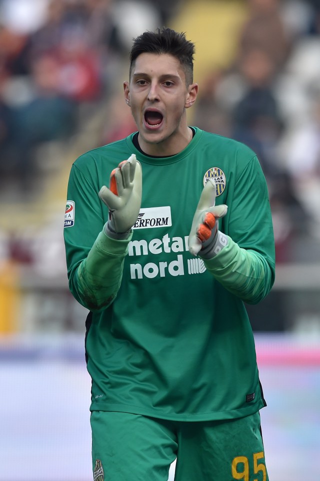  Hellas Verona keeper Pierluigi Gollini is close to a £4.1m transfer to Aston Villa