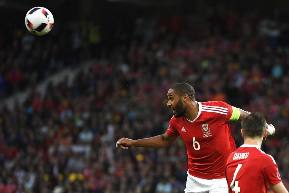  Ashley Williams was un-marked as he headed Wales back into the game against Belgium