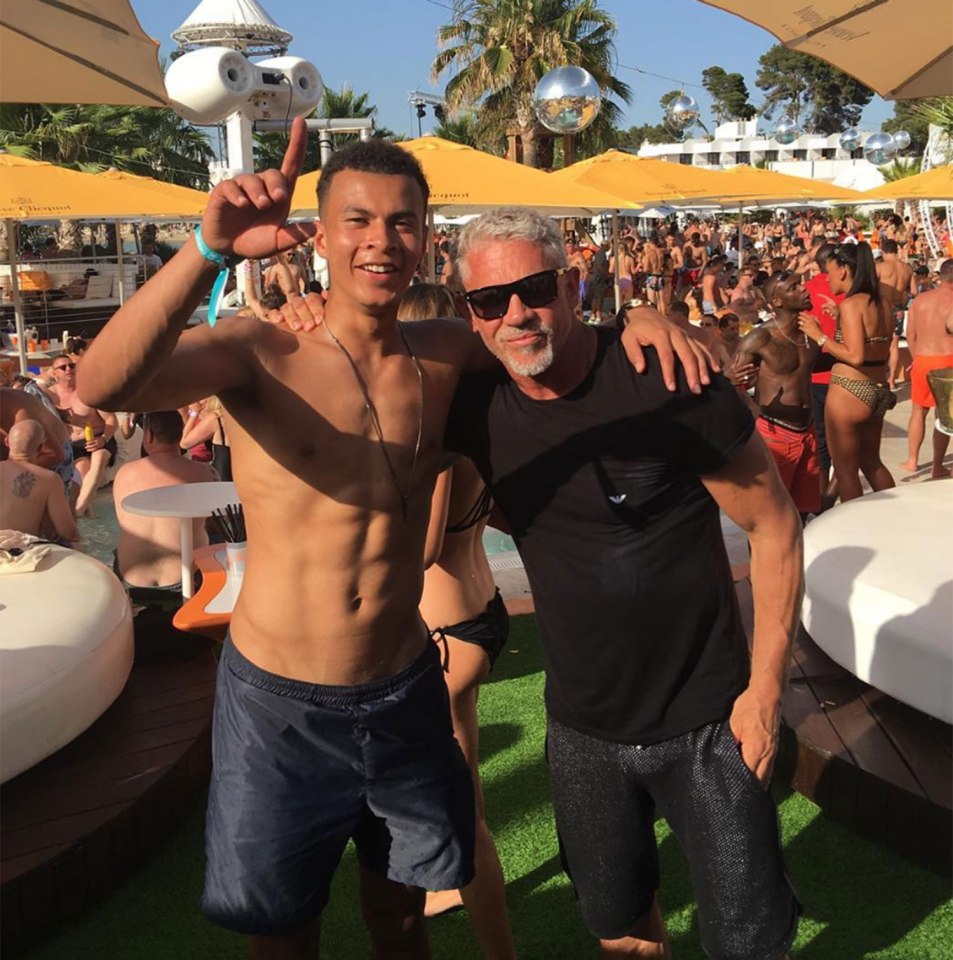  Dele Alli has put England’s dismal Euro 2016 behind him by partying with Wayne Lineker in Ibiza