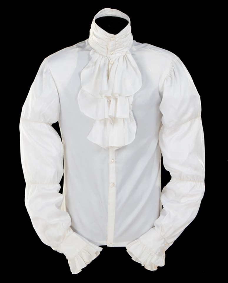 It is not known who made the extravagant purchase of the ivory silk shirt 