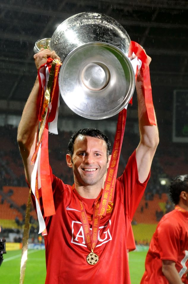  Ryan Giggs got his hands on two Champions League trophies in his career