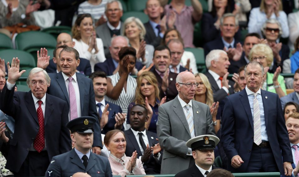 Banks and fellow 1966 legends take applause from fans at Wimbledon this summer