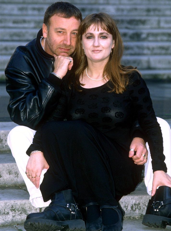  Pictured with her first husband New Order's Peter Hook