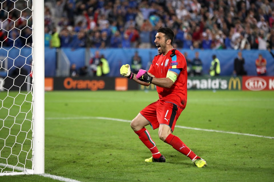  Buffon looked to have won it with his save but his teammates fluffed their lines