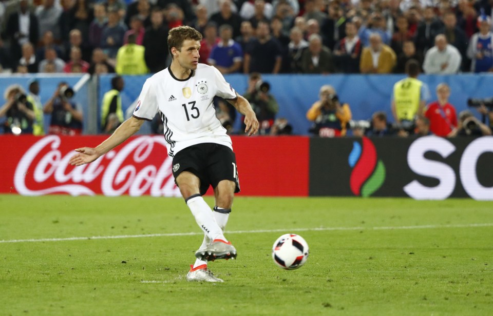  Muller's miss was the first German spot-kick failure in a shootout since 1982