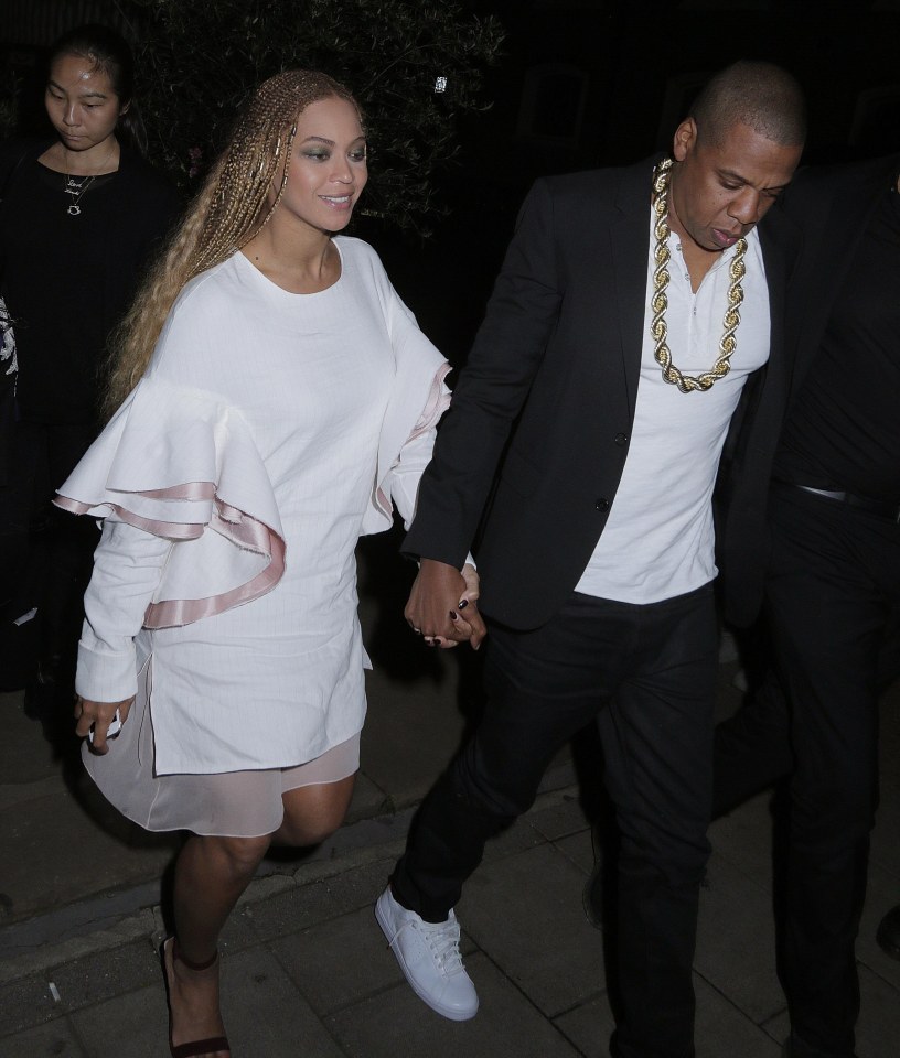 Beyonce headed to Harry's bar with Jay Z after the gig