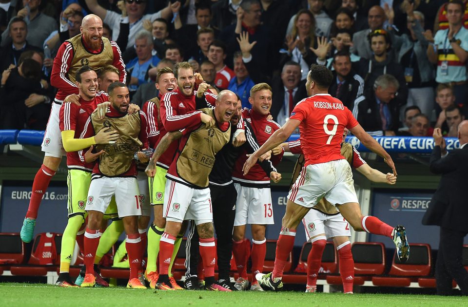  He was mobbed by his team-mates after outwitting the Belgian defence to score