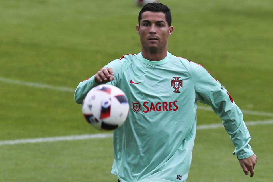  Cristiano Ronaldo trains ahead of Portugal's Euros semi-final clash with Wales