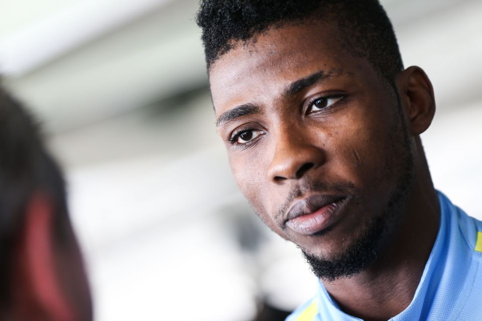  City striker Kelechi Iheanacho was on hand to welcome the Spaniard