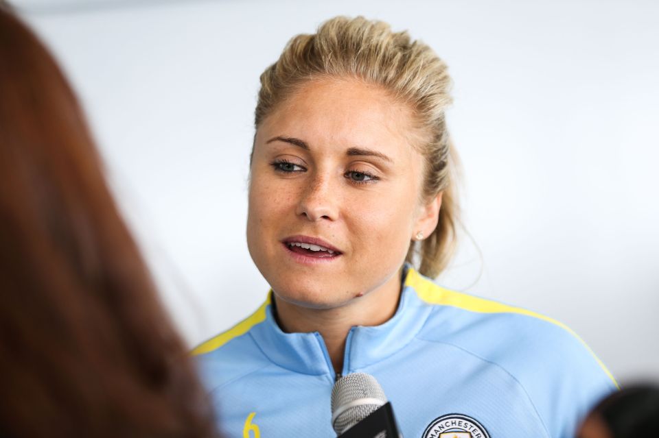  Stephanie Houghton was at the Etihad to welcome Pep Guardiola