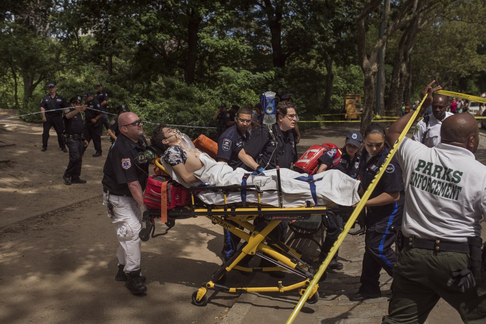  The teen was rushed to Bellevue Hospital where surgeons are attempting to save his foot