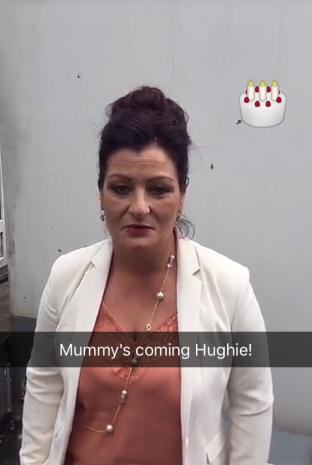  Hughie's mum will be dropping by to wish him a happy birthday